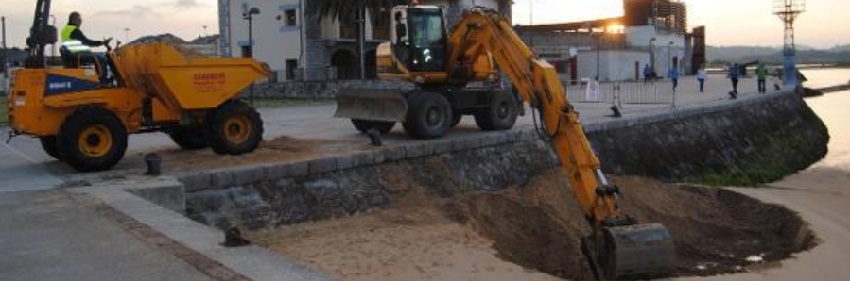 Plan de trasvase de arena de la zona de Machina a la zona de las “Dos Rampas”